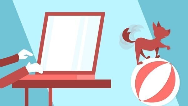 Laptop auf einem Tisch, man sieht auch Hände die darauf tippen - als Symbol für die Teilnahme an einer Online Umfrage